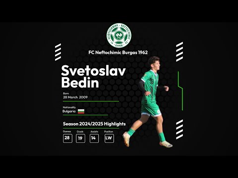 Svetoslav Bedin | Highlights season 2024/25 | Neftochimic Burgas U16