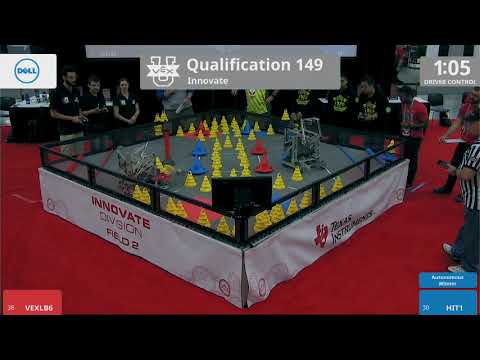 2018 VEXU Innovate Q149 - VEXLB6 vs HIT1 - 27 to 37