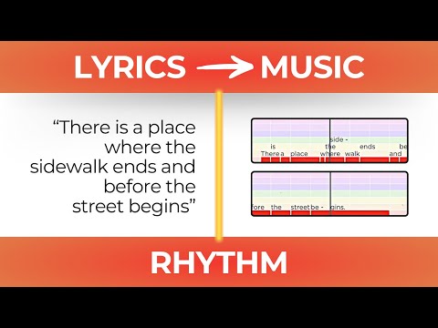 Going from Lyrics to Music - Part 1: Rhythm