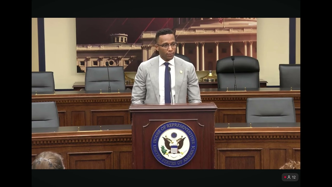 Rep. Christian Menefee Speaks At Congressional Iran Briefing - Working Towards A Democratic Iran