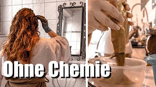 HAARE FÄRBEN OHNE CHEMIE | Khadi Pflanzenhaarfarbe auftragen