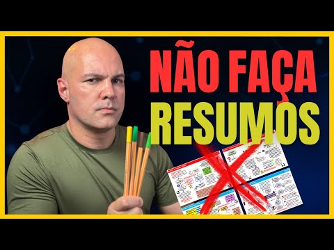 NÃO faça RESUMOS no seu estudo para concursos públicos