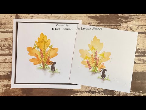 Technique Tuesday, Let’s Think Spring by Jo Rice #laviniastamps #stickerstencils