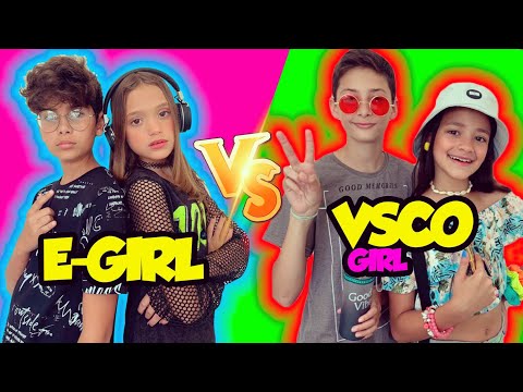 E-GIRL VS VSCO GRIL STYLE TRANSFORMATION - MILLENA AND MANU MAIA
