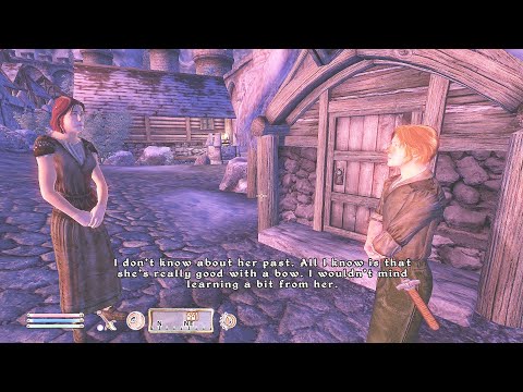 Altmer and Nord smalltalk in Bruma. Oblivion NPC conversation