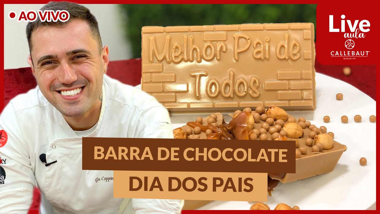 🔴BARRA DE CHOCOLATE DIA DOS PAIS | GUSTAVO COPPINI | CALLEBAUT | LOJA SANTO ANTONIO