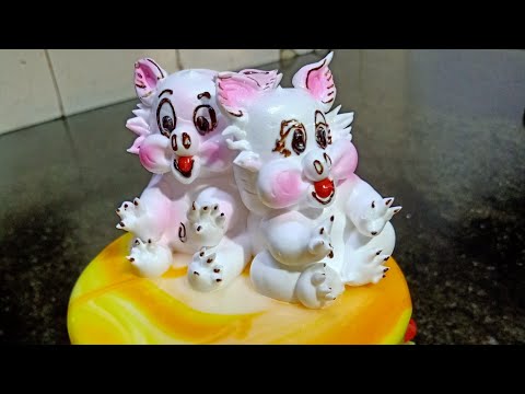 fresh cream design cake