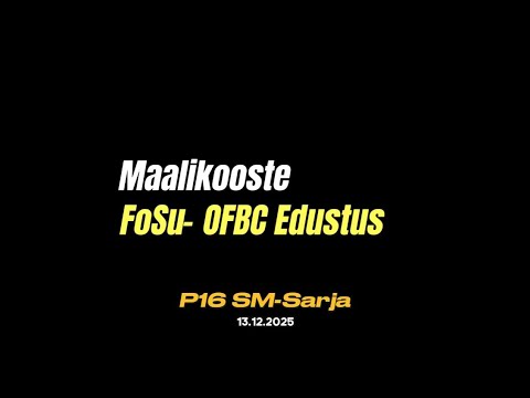 Maalikooste: FoSu - OFBC Edustus (P16 SM-SARJA)