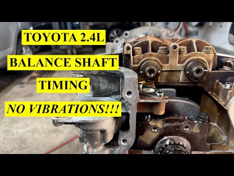 How to Align Crankshaft & Balance Shafts on Toyota RAV4 / Camry  2.4L (2AZ-FE Engine)