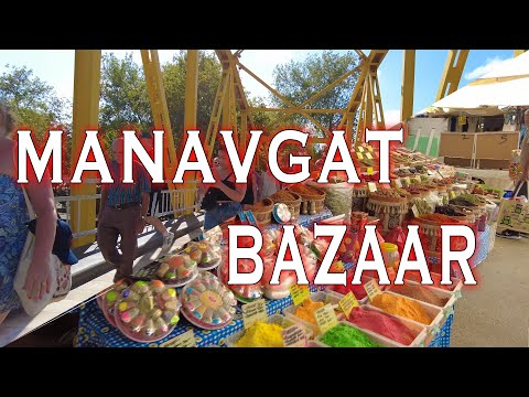 🇹🇷 Lindo passeio pelo MANAVGAT.MANAVGAT BAZAAR [4K UHD] #side #manavgat #turkey