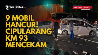 Download lagu Rem Blong Kontainer Picu Tabrakan Beruntun 9 Kendaraan di Tol Cipularang KM 93 mp3