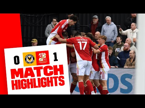 Match Highlights: Newport County 0-1 Swindon Town