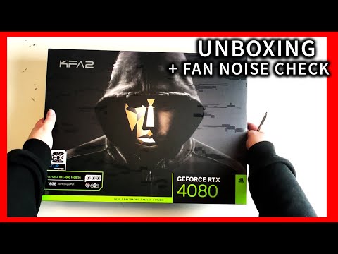 GALAX KFA2 GeForce RTX 4080 16GB SG 1 Click OC Unboxing