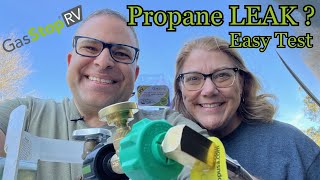 Easy RV Propane Leak Test / GasStop Safety Device For RVs