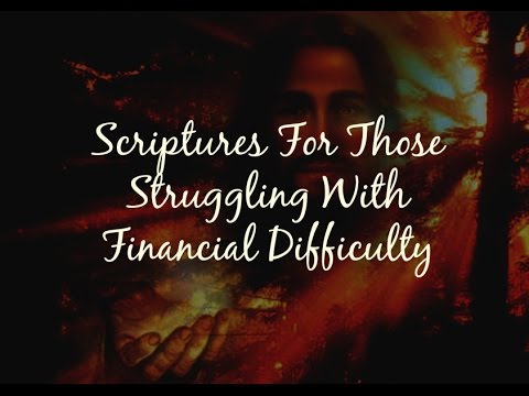 Bible Verses For Those Struggling With Financial Difficulty (Audio)