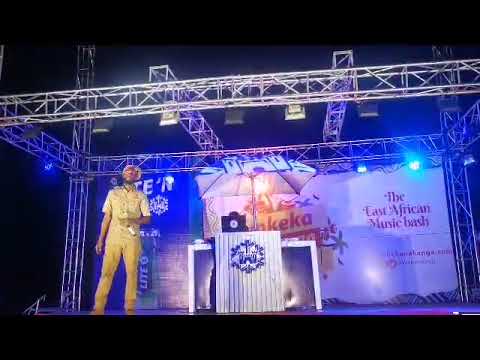 Davan Trappe & his career partner Elli Hekima on the Mkeka na Kanga Festival,July 2023.