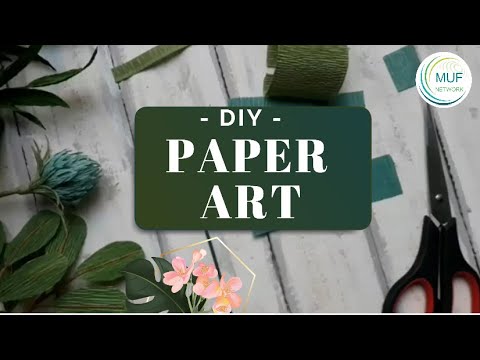DIY Flower at home | Crepe Paper | Crafts | MUF NETWORK