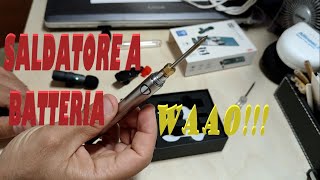 TEST SALDATORE A BATTERIA PER STAGNO | WELDING POND TIME