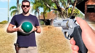 Uma Bola de Boliche consegue te Proteger de um TIRO??