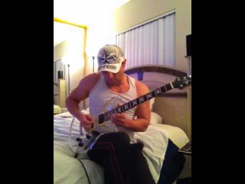 Mike Deadly shredding guitar