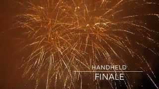 preview picture of video 'Gunning Fireworks Festival 2014 (Handheld)'