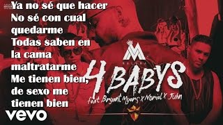 Maluma   Cuatro Babys LETRA ft.  Noriel Bryant Myers Juhn (AUDIO OFFICIAL HD 1080p)