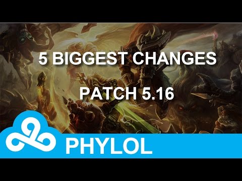 5 biggest changes in Patch 5.16