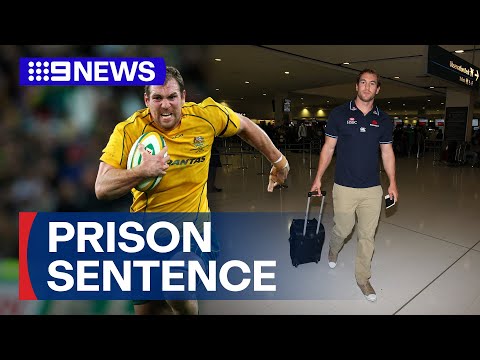 Former Wallabies captain Rocky Elsom sentenced to two years in prison | 9 News Australia