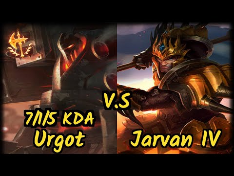 OPT Dardoch (URGOT) vs JARVAN IV - 7/1/5 KDA JUNGLE GAMEPLAY - NA Ranked DIAMOND v9.6