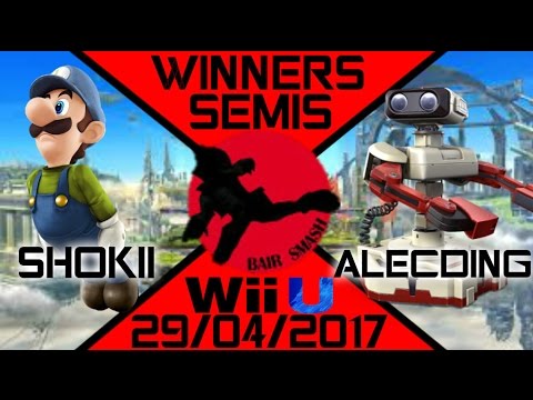 Bair Smash 12 Winners Semis- BS | Shokii (Luigi, Diddy Kong) Vs. Alecding (R.O.B.) - Smash Wii U