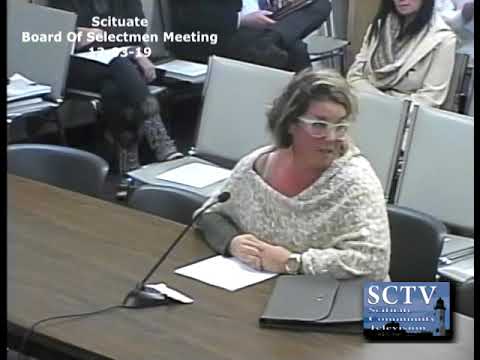 Scituate Board Of Selectmen Meeting - 12/03/19