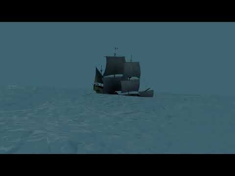 Pirates ship 3d animation