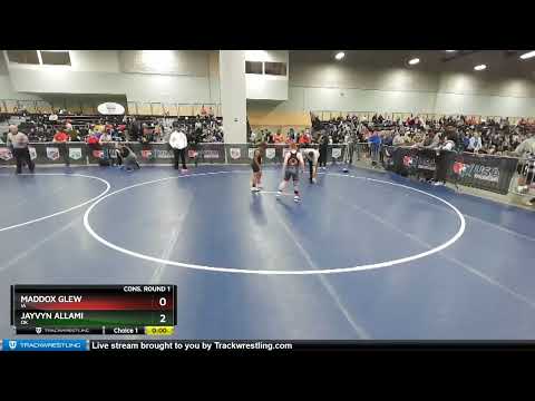 105 Lbs Cons. Round 1 - Maddox Glew, IA Vs Jayvyn Allami, OK 5734
