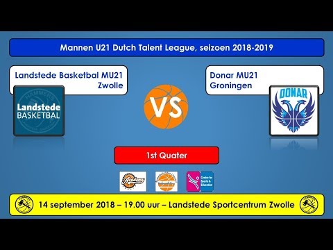 Landstede Basketbal MU21 - Donar MU21, 14-09-2018, 1e kwart
