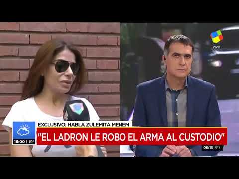 Zulemita Menem, luego del tercer asalto en el año: "Fue un robo al voleo"