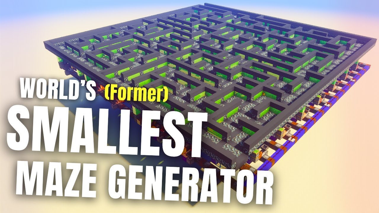 The (former) Smallest Redstone Maze Generator in Minecraft