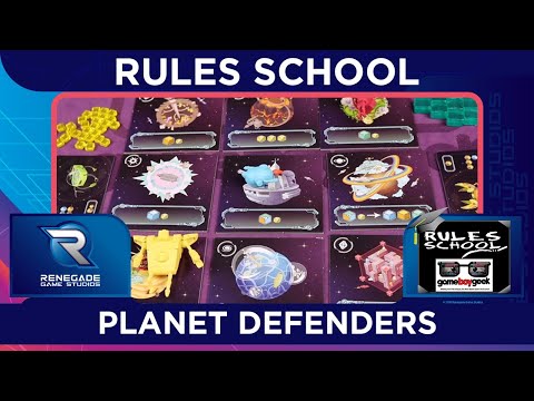 Learn How To Setup & Play Planet Defenders (Rules School) with the Game Boy Geek