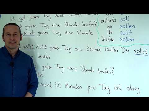 Almanca A1 INTENSIV Ders - 9 Das Modalverb " sollen " - Almanca " -meli, -malı" - Yeni Kelimeler