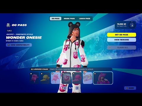 NEW OG Pass Skins, Emotes and All Cosmetics FULL Showcase