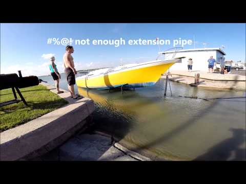 difficultys  launching a 30' sailboat with a 4' draft from a shallow boat ramp