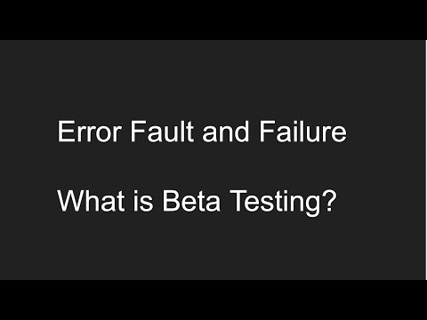 What is Error, Fault & Failure |  What is Beta Testing in Software Testing