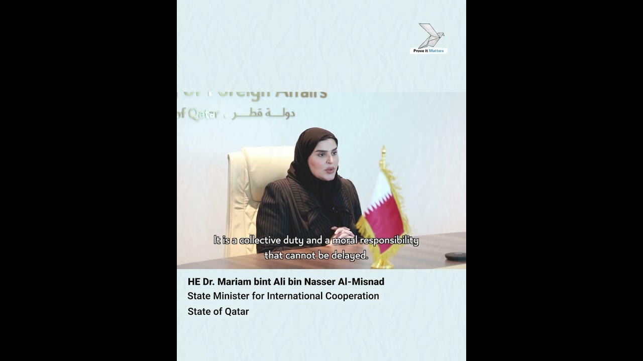 The State of Qatar commemorates the first anniversary of the Prove It Matters campaign.