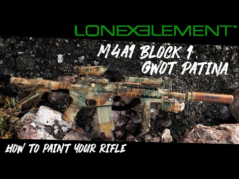 How to paint your rifle M4A1 BLK 1