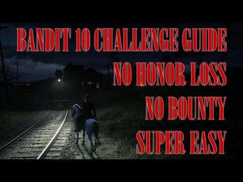RDR2 Bandit Challenge 10 EASY No Bounty, No Honor Loss