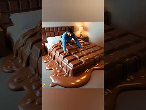 Chocolate Bed #vlog #trending #youtube #foryou #shorts #viral #video #foryoupage #satisfying #AI