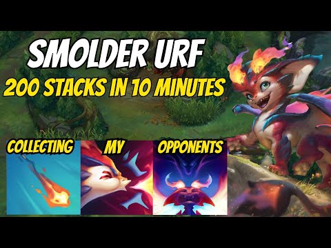 200 Stacks 10 Minutes Farming Champions AS Smolder In URF 2025