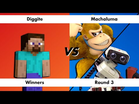 AT Gaming Night S5#8 - Winners Round 3 - Diggite (Steve) vs Machaluma (R.O.B, Donkey Kong)
