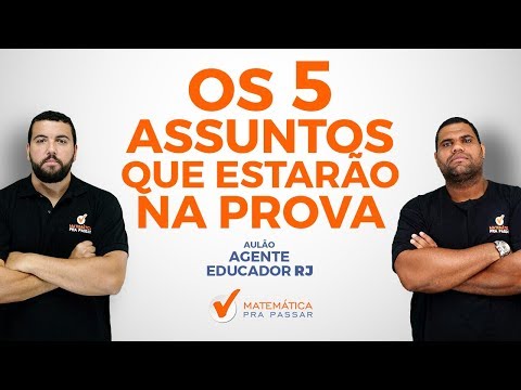 RJ EDUCATOR AGENT COMPETITION: THE 5 TOPICS THAT WILL BE IN THE TEST.[2019]