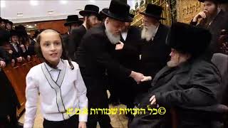 ערב שבועות בחצה"ק בעלזא - ספירת העומר וברכת שלום לאורחים מחו"ל