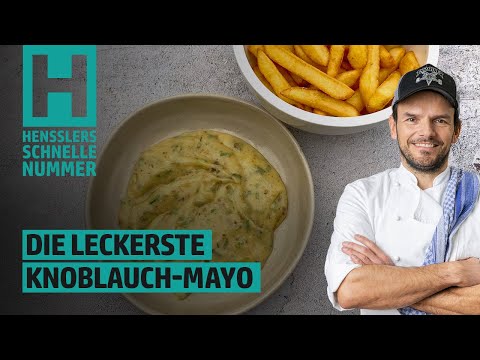 Quick and easy recipe for the most delicious garlic mayonnaise ever, by Steffen Henssler